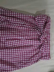 Cute Gingham Skirt with Bow Detail