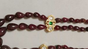 Elegantreal uncut  Ruby and Kundan Necklace