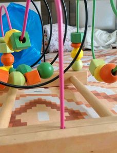 Ikea Mula bead roller coaster toy