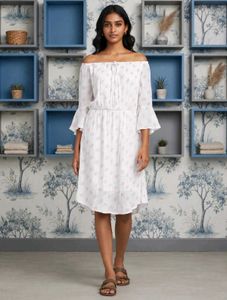 Chic Polka Dot Off-Shoulder Dress