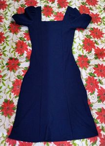 Navy Blue Midi Dress | Excellent Condition