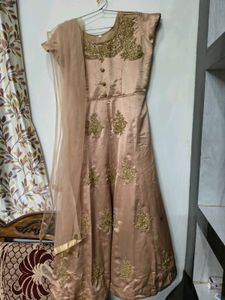 Elegant Embroidered Ethnic Gown with duppatta.