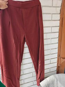 Maroon Blazer &amp; Pants Set