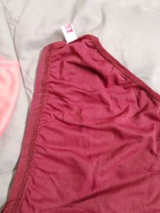 pack of 2 colours - Coral and burgundy briefs