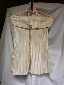 Vintage y2k style Shiny Tube Top
