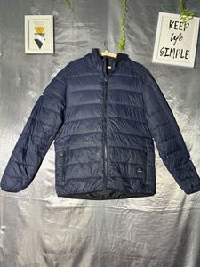 Mango Navy Puffer Jacket