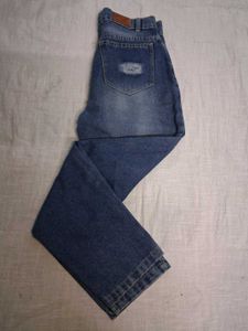 ripped Distressed Blue Denim Jea🌸