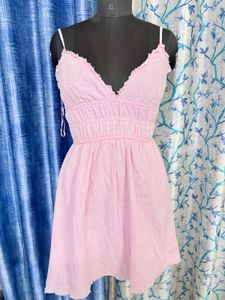 Pretty Pink Smocked Mini Dress
