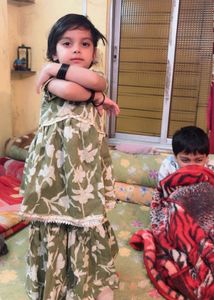 olive green girl ethnic. set