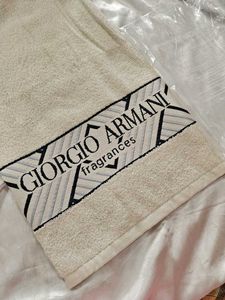giorgio armani beach towel