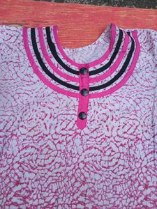 Pink Kurti &amp; Leggings Set