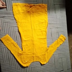 Yellow Embroidered Kurta