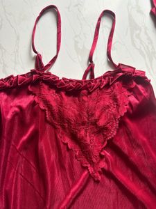 Elegant Red Lingerie Set
