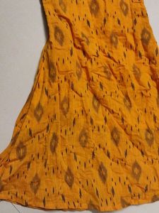 Yellow Ikat Print Kurta