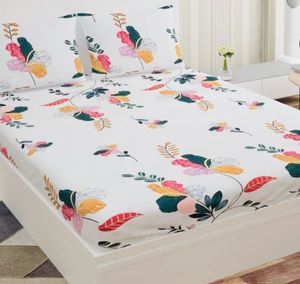Beautiful Floral double Bedsheet Set
