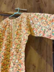 Vibrant Floral Print Kurta