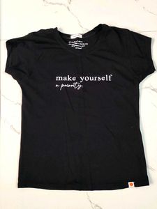 Make Yourself a Priority Black T-Shirt