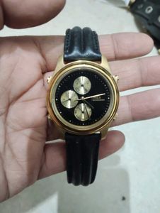 Timex Chronograph Watch - Gold Tone