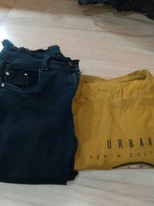 Combo 🤩Jeans & Graphic Tee