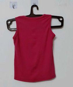 Women's Pink Sleeveless Tank Top