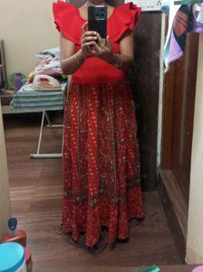 Designer Red Party Wear Top
