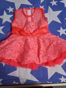 Pitch Colour Net Frok