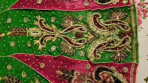 Embroidered Lehenga Choli Skirt Saree
