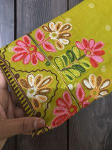Embroidered Tiered Kurta cum dress