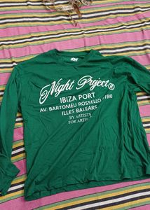 Men's Emerald Green "Night Project" Graphic Full
