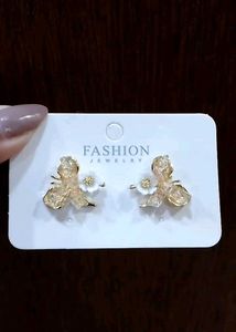 Crystal butterfly earrings