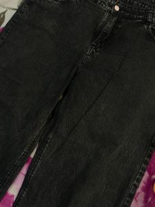 Black Strait Fit Denim
