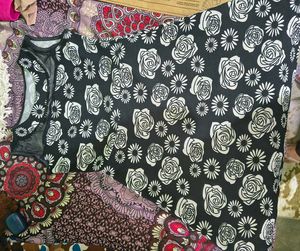 Black Floral Sleeveless Fit &amp; Flare one piece