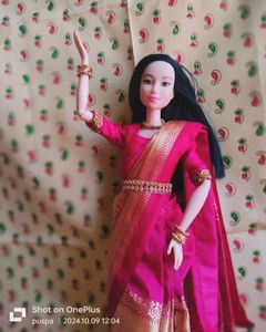 Traditional Saree For Barbie Doll 💕