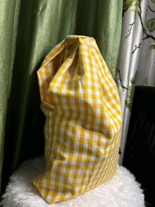 Chic Yellow Gingham Gym &amp; Travel Bag
