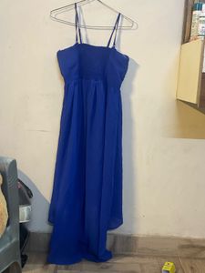 Blue Hi-Lo Dress