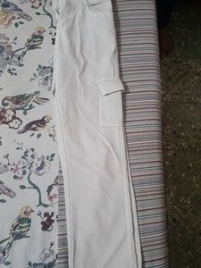 Cream Cargo Pants