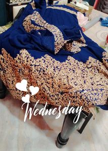 Royal Blue Embroidered Kurta Set