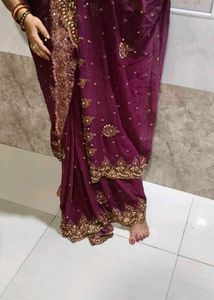 y2k embroidery saree