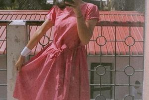 Pink Party Dress For Woman.