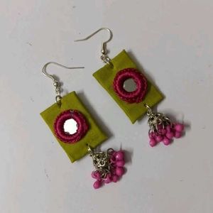 Handmade Ethnic Fabric Earrings