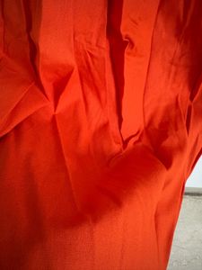 Strapless Orange Maxi Dress 🍊