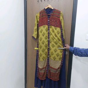 Designer Kurta with Contrasting Skirt