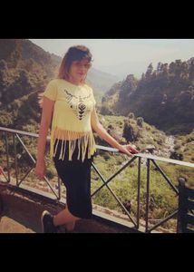 Yellow Fringe Crop Top