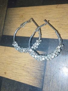 Sparkling Hoop Earrings
