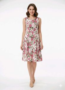 Floral Sleeveless Midi Dress