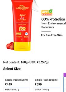 DETAN SUNSCREEN AQUALOGICA