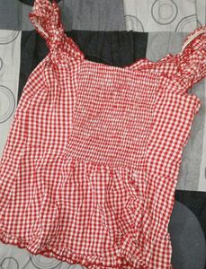 top with gingham style