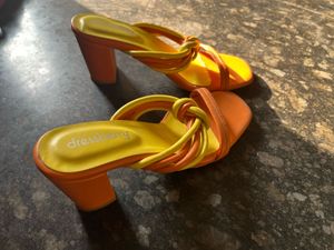 Bright yellow heels