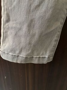 Light Grey Elastic Waist Jeans