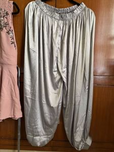 Embroidered Asymmetrical Kurta with Dhoti Pants